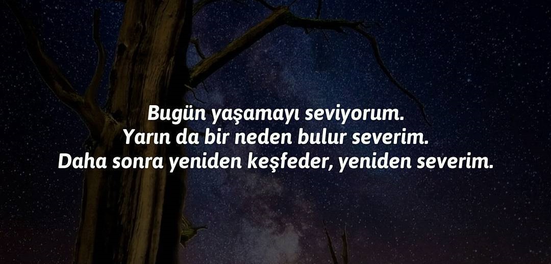 Bugün Yaşamayı Seviyorum