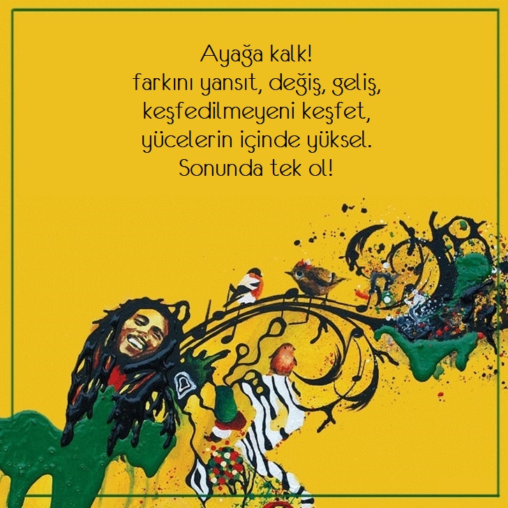 Bob Marley Motivasyon Sözleri