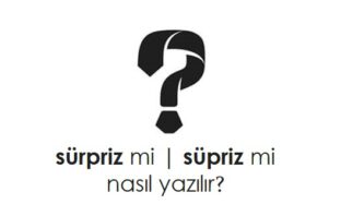 sürpriz nasıl yazılır?