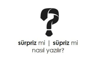 sürpriz nasıl yazılır?